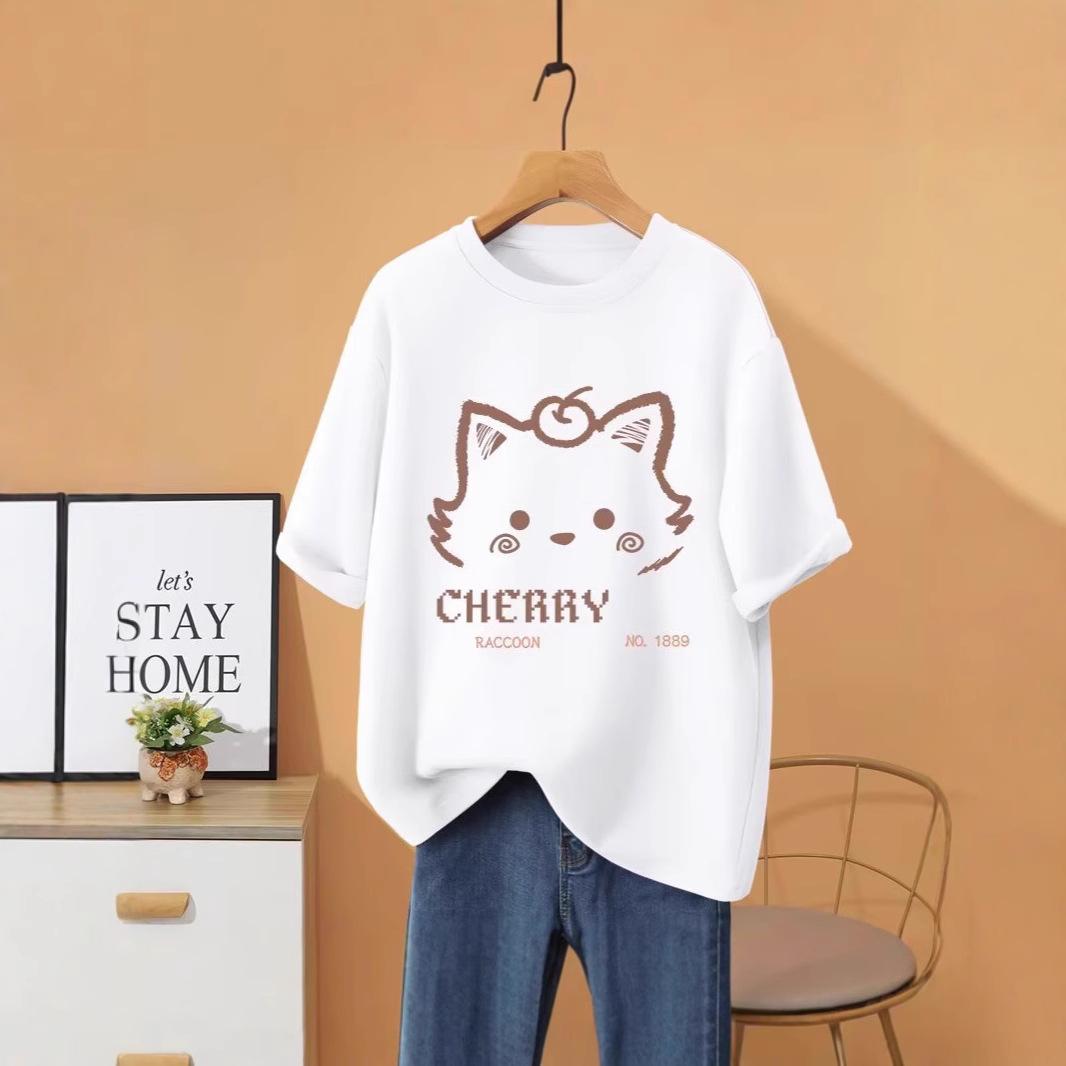 Летняя футболка больших размеров с круглым вырезом и рукавом пять четвертей с принтом - Новый повседневный стиль тяжеловес Large белый
Летняя футболка больших размеров с круглым вырезом и рукавом пять четвертей с принтом - Новый повседневный стиль тяжеловес Large белый