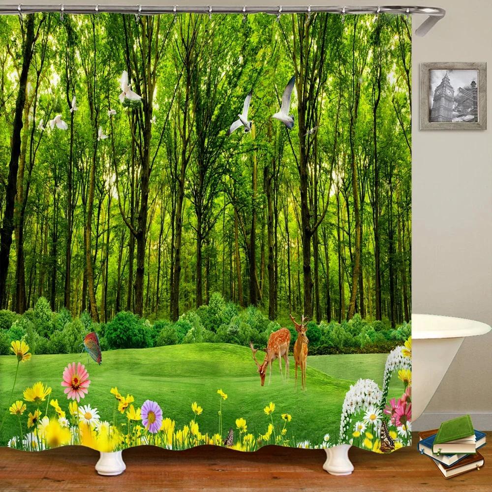 3d Printing Green Forest Waterfall Shower Curtains Waterproof Bathroom Curtain With Hooks Bath Curtain 180*200 Polyester Fabri 90x180cm
3d Printing Green Forest Waterfall Shower Curtains Waterproof Bathroom Curtain With Hooks Bath Curtain 180*200 Polyester Fabri 90x180cm