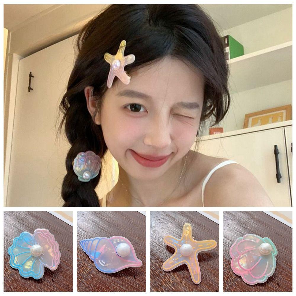 Ocean Shell Starfish Hair Clip Colorful Starfish Duckbill Clip Simple Star Bangs Clip Ladies
Ocean Shell Starfish Hair Clip Colorful Starfish Duckbill Clip Simple Star Bangs Clip Ladies