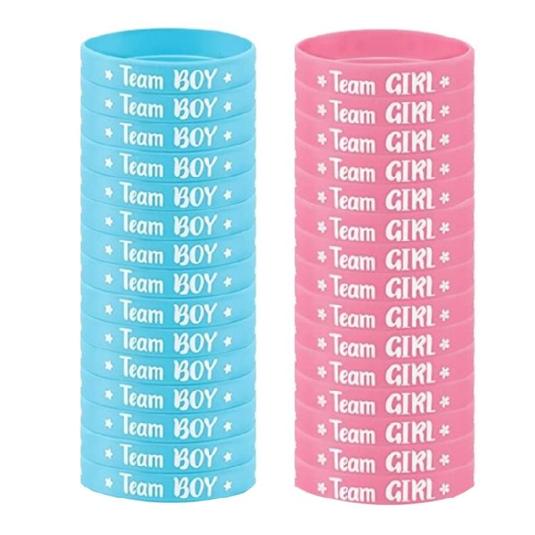 Baby Gender Expose Silicone Wristbands Patterned Baby Gender Expose Bracelets Baby Shower Decoration for Parties 1
Baby Gender Expose Silicone Wristbands Patterned Baby Gender Expose Bracelets Baby Shower Decoration for Parties 1