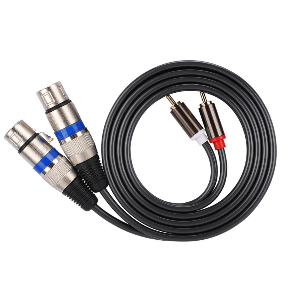 Plug and Play Dual for RCA Male to Dual XLR Female 3PIN Female Patch Cord Stereo System Audio Line x 1
Plug and Play Dual for RCA Male to Dual XLR Female 3PIN Female Patch Cord Stereo System Audio Line x 1