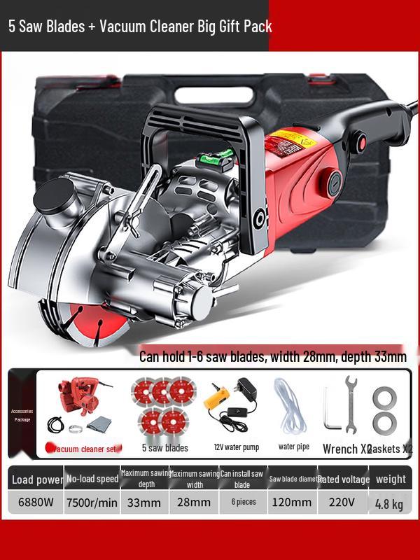 MUFAN 6880W Professional Corded Saw Kit CN plug (adapter included)
MUFAN 6880W Professional Corded Saw Kit CN plug (adapter included)