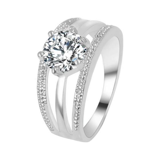 Элегантное женское многослойное кольцо на палец со стразами, свадебное ювелирное изделие, подарок US 6 серебряный
Элегантное женское многослойное кольцо на палец со стразами, свадебное ювелирное изделие, подарок US 6 серебряный