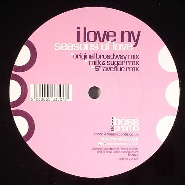 12-дюймовая пластинка I LOVE NY - Seasons Of Love 551117 Boss 2008 UK Dance & Electronica Б/У
12-дюймовая пластинка I LOVE NY - Seasons Of Love 551117 Boss 2008 UK Dance & Electronica Б/У