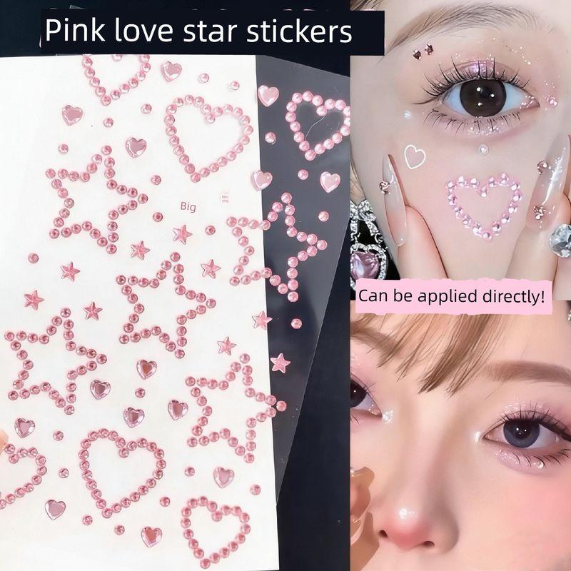 Jennie s Same Diamond in the Debris Makeup! Women s Team Stage Makeup Stickers Face Stage Makeup Glue-Free Rhinestone Eye Makeup Decoration Pink Hollow Love Five-Pointed Star Diamond
Jennie s Same Diamond in the Debris Makeup! Women s Team Stage Makeup Stickers Face Stage Makeup Glue-Free Rhinestone Eye Makeup Decoration Pink Hollow Love Five-Pointed Star Diamond