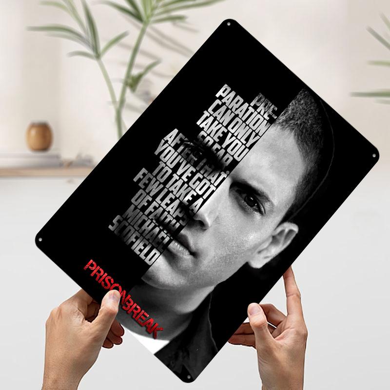 Michael Scofield Tin Plaque Poster Customized Wall Art Retro Vintage Metal Signs for Man Cave Decoration At Home Decorations 7.9x11.8In(20x30cm)
Michael Scofield Tin Plaque Poster Customized Wall Art Retro Vintage Metal Signs for Man Cave Decoration At Home Decorations 7.9x11.8In(20x30cm)