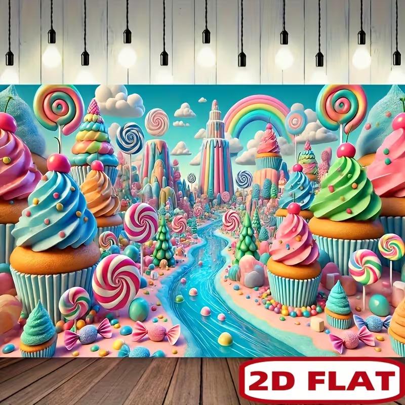 2D Colorful Candy Land Backdrop for Kids Photoshoot & Party Decoration 47.2x31.5inch/120*80cm
2D Colorful Candy Land Backdrop for Kids Photoshoot & Party Decoration 47.2x31.5inch/120*80cm