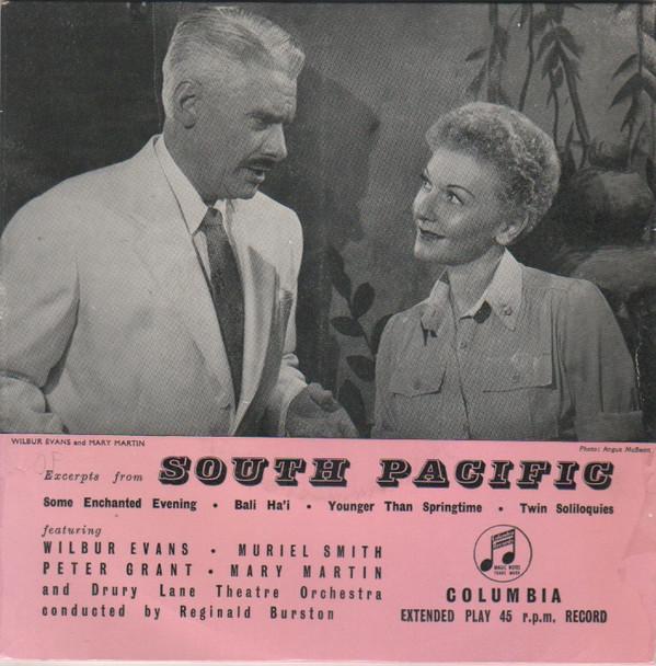 7inch Record WILBUR EVANS MURIEL SMITH PETER Excerpts From South Pacific 1 SEG7668 Columbia 1958 UK Soundtracks Musicals Used
7inch Record WILBUR EVANS MURIEL SMITH PETER Excerpts From South Pacific 1 SEG7668 Columbia 1958 UK Soundtracks Musicals Used