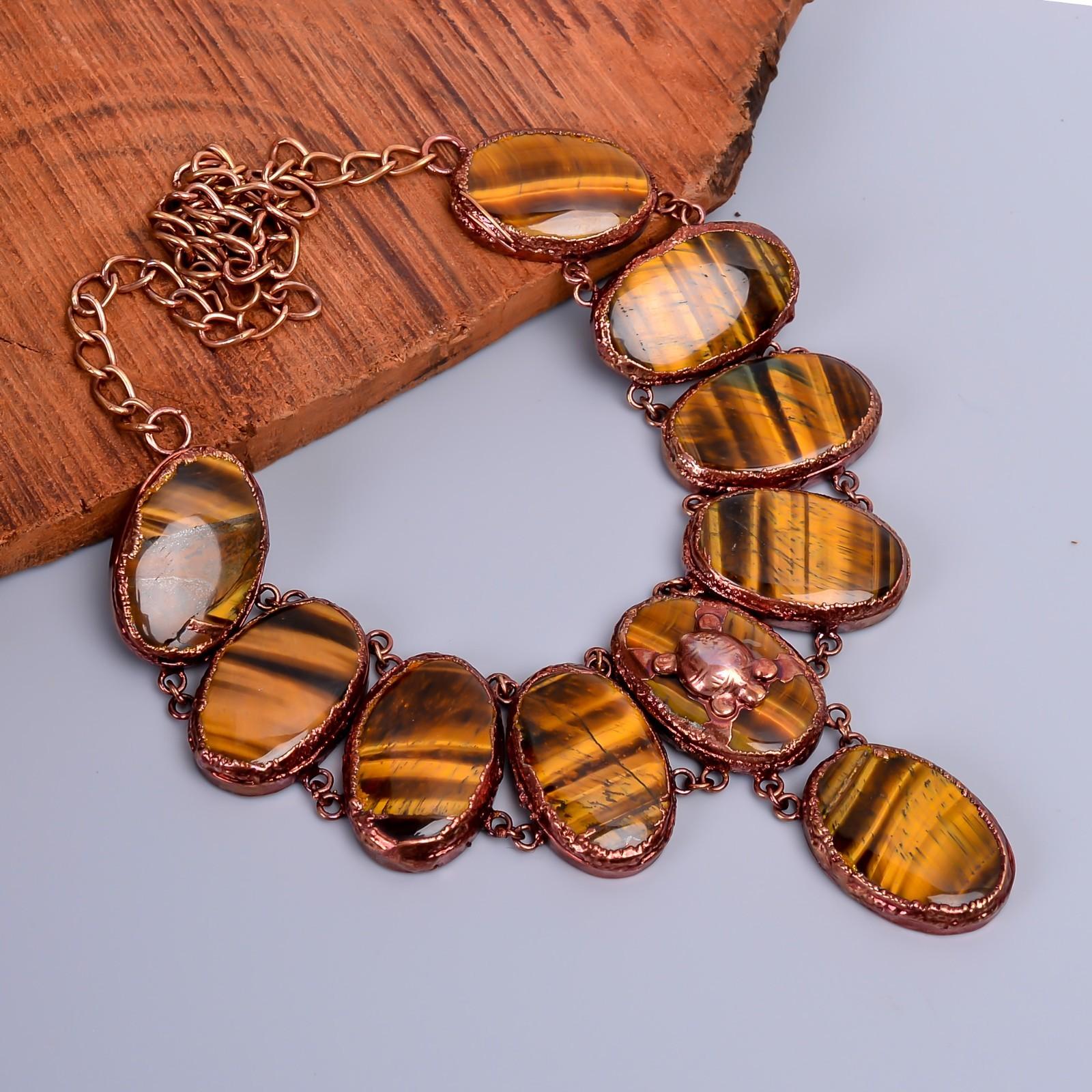 Овальный Натуральный Тигровый Глаз Медная Цепочка Гальванопластика Подарок Сестрам Ожерелье Ювелирное Изделие V-87
Овальный Натуральный Тигровый Глаз Медная Цепочка Гальванопластика Подарок Сестрам Ожерелье Ювелирное Изделие V-87