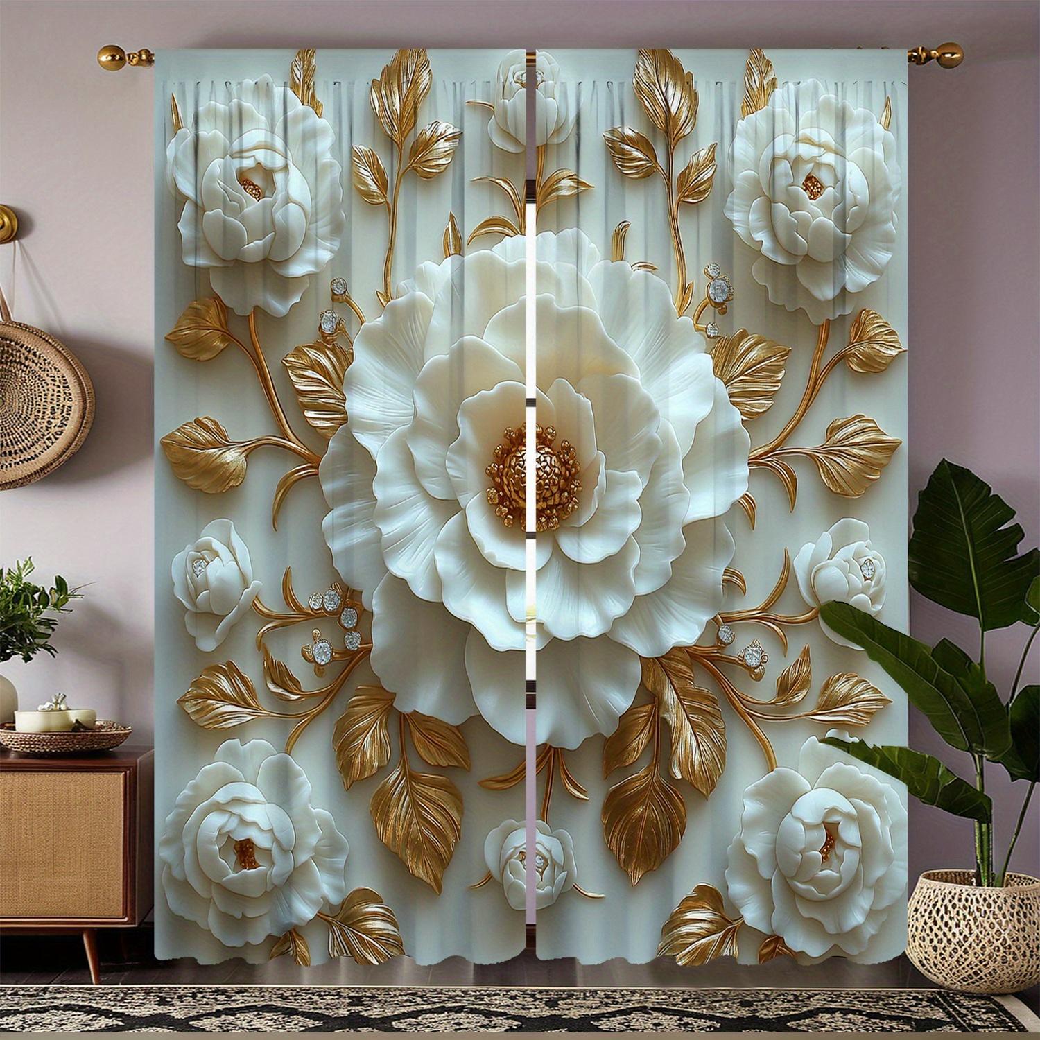 2pcs Golden Floral Print Curtains – Luxurious and Elegant Ideal for Living Room Bedroom and Study Home Decor 100*130 HOOK 1pcs
2pcs Golden Floral Print Curtains – Luxurious and Elegant Ideal for Living Room Bedroom and Study Home Decor 100*130 HOOK 1pcs