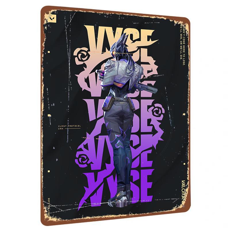 Valorant Protocol Vyse Character Metal Wall Art Decor Gaming Room Poster 20x30cm(7.8x11.8inch)
Valorant Protocol Vyse Character Metal Wall Art Decor Gaming Room Poster 20x30cm(7.8x11.8inch)