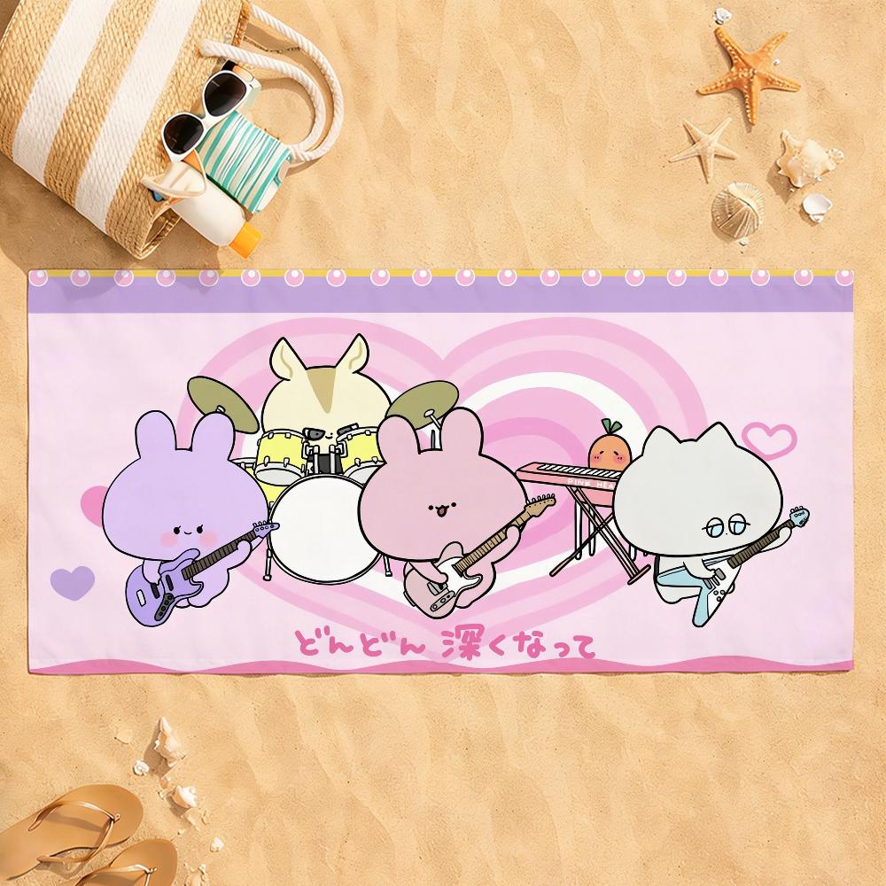 Cute Cartoon A-Asamimichan Towel Quick Dry Absorbent Beach Towel for Sports, Fitness, Swimming and Outdoor Activities W30*H60(CM)
Cute Cartoon A-Asamimichan Towel Quick Dry Absorbent Beach Towel for Sports, Fitness, Swimming and Outdoor Activities W30*H60(CM)