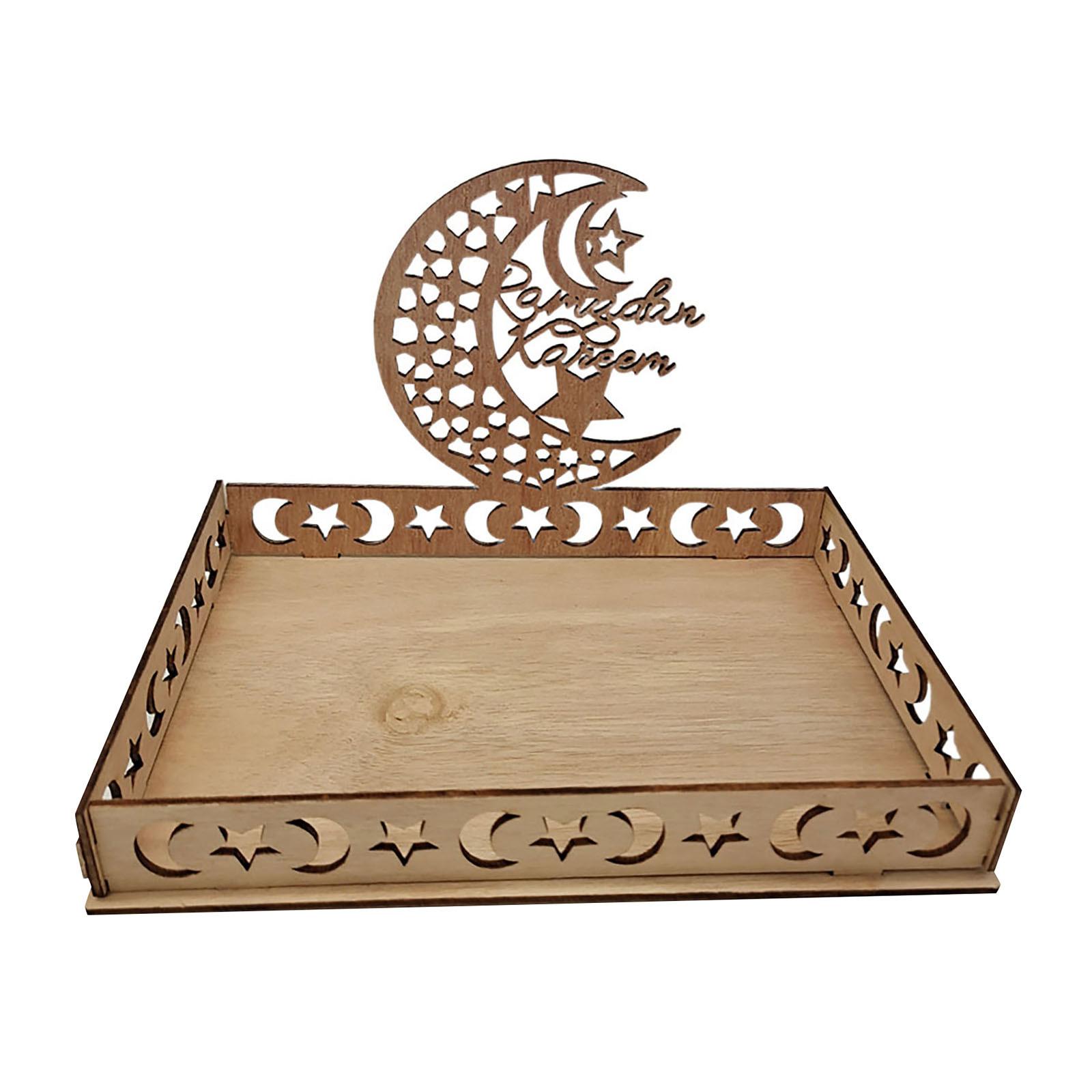 Eid Mubarak Wooden Decorative Tray Ramadan Dessert Serving Platter Islamic Home Decor Eid Celebration Gift One Size
Eid Mubarak Wooden Decorative Tray Ramadan Dessert Serving Platter Islamic Home Decor Eid Celebration Gift One Size