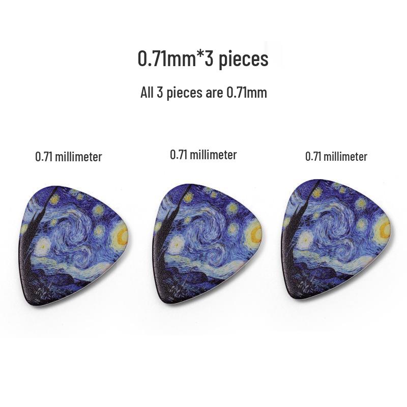3-Piece 0.71mm Starry Sky Guitar Picks - Folk & Electric Accessories 0.71mm
3-Piece 0.71mm Starry Sky Guitar Picks - Folk & Electric Accessories 0.71mm