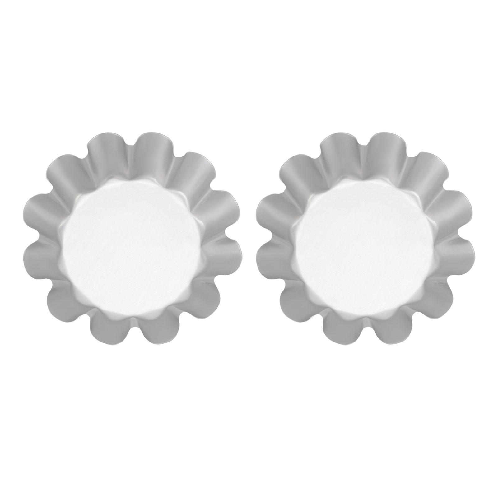 2Pcs Tart Mold Aluminum Alloy Flower Shaped Non Stick Baking Mould for Bread Mousses Dish Washer Safe
2Pcs Tart Mold Aluminum Alloy Flower Shaped Non Stick Baking Mould for Bread Mousses Dish Washer Safe