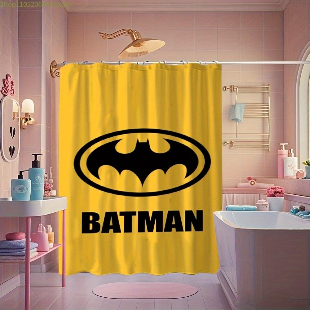 1pc Batman-Themed Shower Curtain with Hook - 180.09x180.09 cm, Yellow Polyester, Machine Washable, Perfect for Bedroom, Campin 90x180cm
1pc Batman-Themed Shower Curtain with Hook - 180.09x180.09 cm, Yellow Polyester, Machine Washable, Perfect for Bedroom, Campin 90x180cm