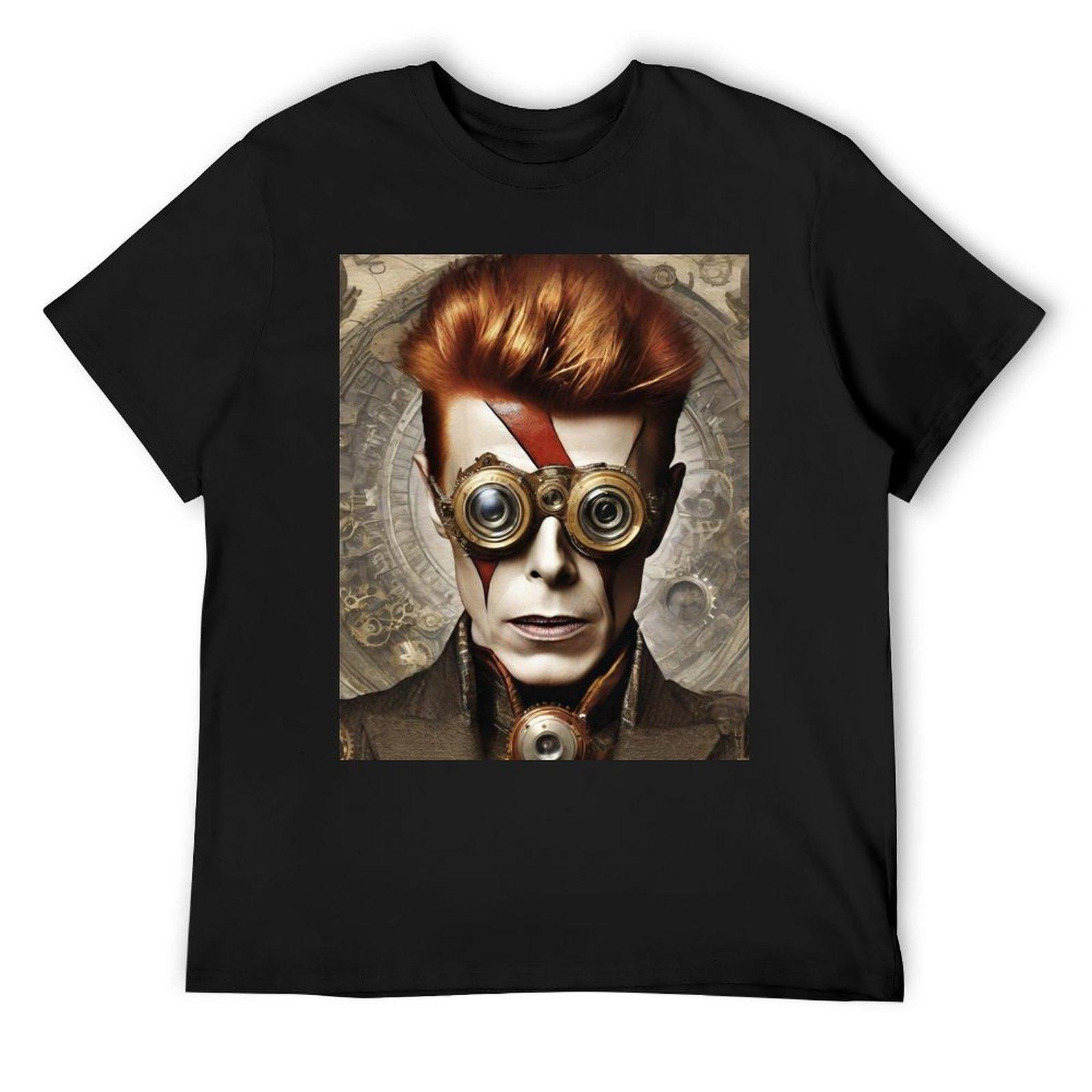 Steampunk Bowie T-Shirt graphic tee shirt oversizeds cheap stuff vintage t shirt men 4XL
Steampunk Bowie T-Shirt graphic tee shirt oversizeds cheap stuff vintage t shirt men 4XL