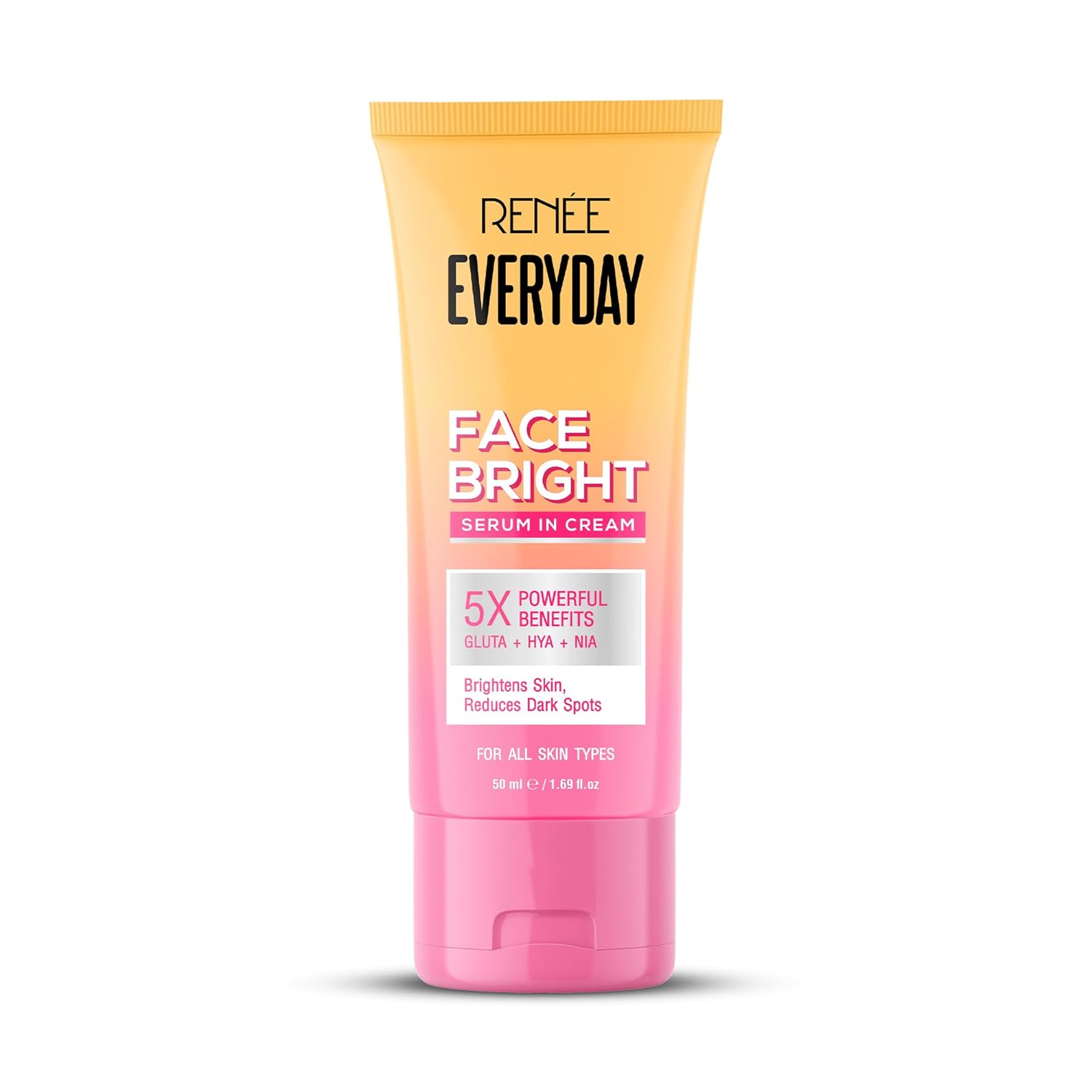 Everyday Face Bright Serum In Cream | Brighter, Hydrated Skin | Reduces Dark Spots, Even Skin Tone | | 50 ml 50 ml
Everyday Face Bright Serum In Cream | Brighter, Hydrated Skin | Reduces Dark Spots, Even Skin Tone | | 50 ml 50 ml