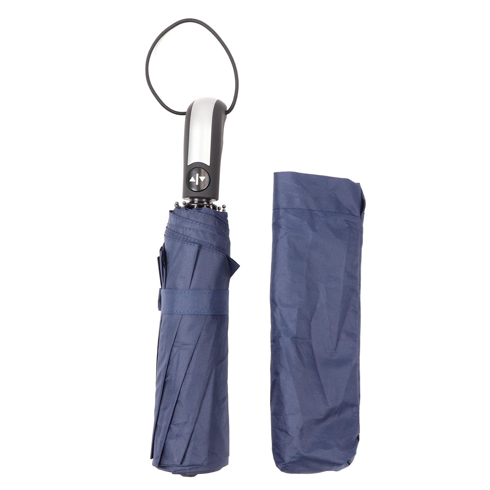10 Ribs Fully Automatic Umbrella Men Business Automatic Folding Travel Umbrella for Rain Sun Navy 58.5x10k темно-синього кольору
10 Ribs Fully Automatic Umbrella Men Business Automatic Folding Travel Umbrella for Rain Sun Navy 58.5x10k темно-синього кольору