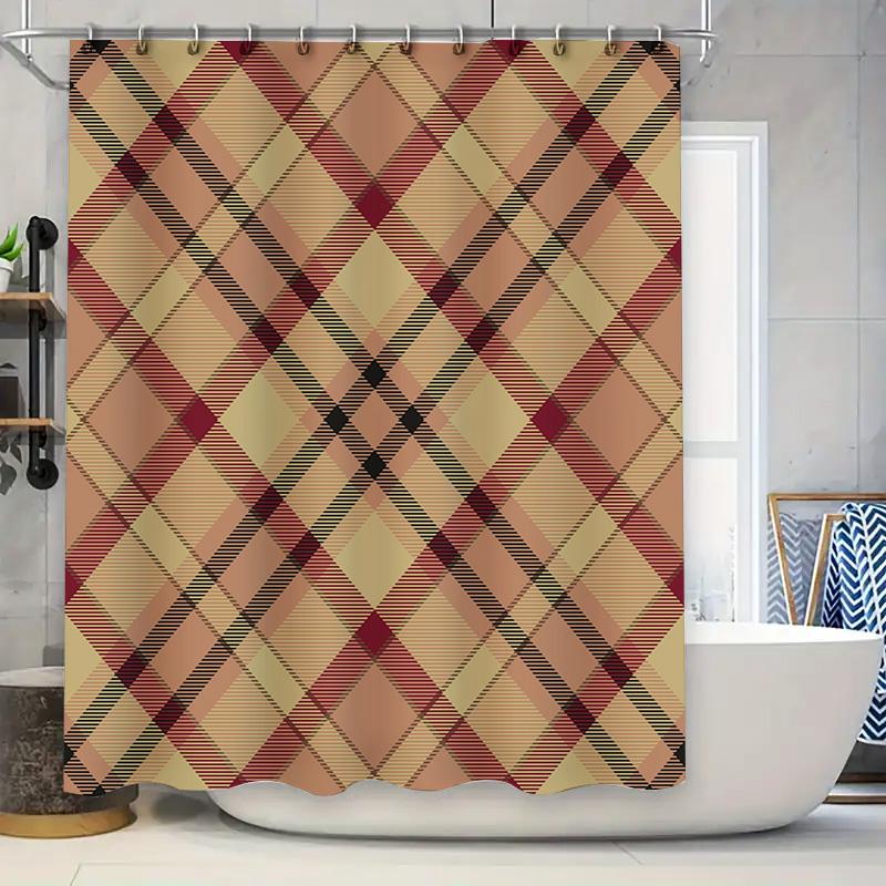 Blue Plaid Shower Curtain Waterproof Bathroom Decor Extra Long Length for Privacy Protection (180x243cm) 90x180cm
Blue Plaid Shower Curtain Waterproof Bathroom Decor Extra Long Length for Privacy Protection (180x243cm) 90x180cm