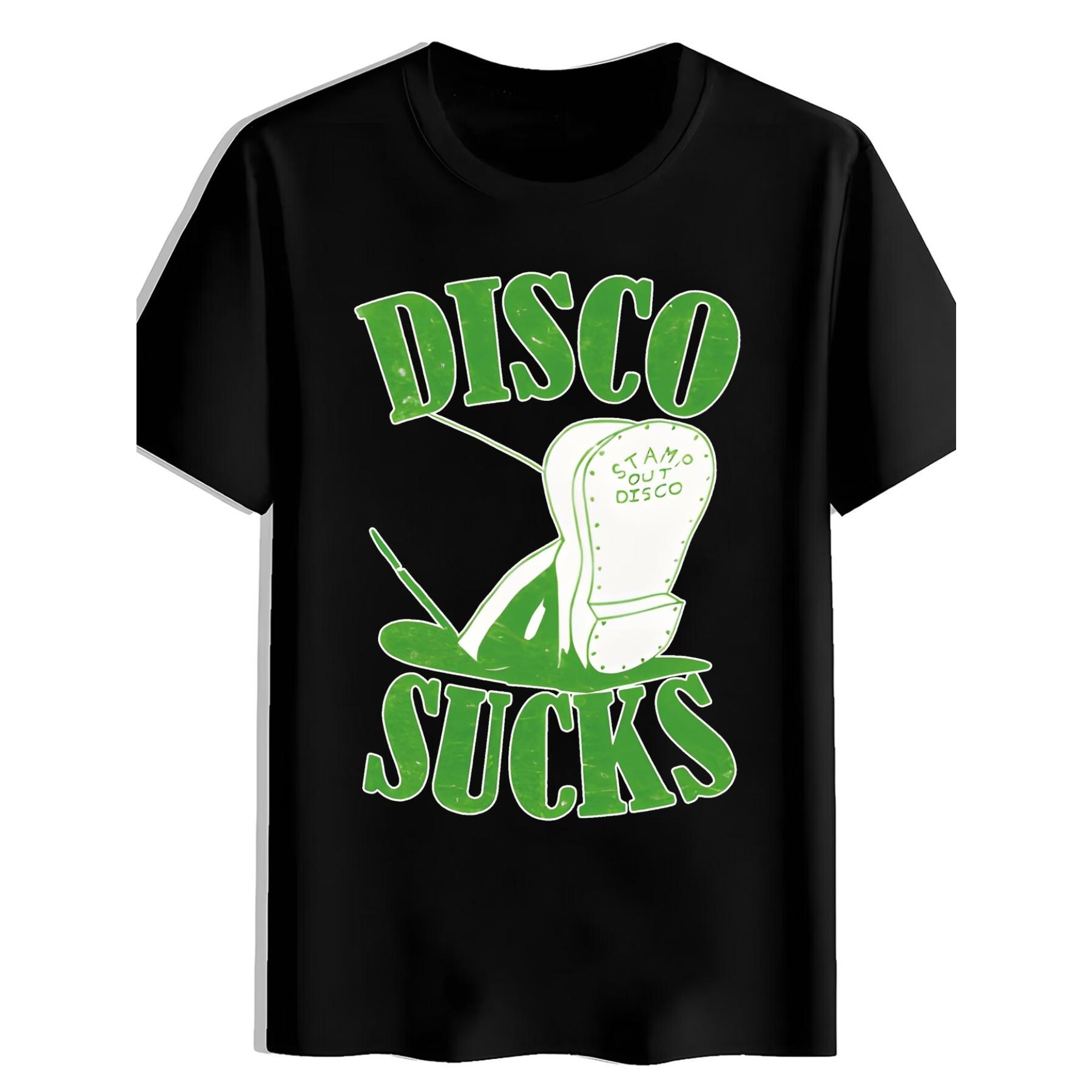 DISCO Graphic T-Shirt with Shoes Print, Summer, Versatile, Sporty, Trendy T-Shirt, Round Neck Short Sleeve Top XXL чорний
DISCO Graphic T-Shirt with Shoes Print, Summer, Versatile, Sporty, Trendy T-Shirt, Round Neck Short Sleeve Top XXL чорний