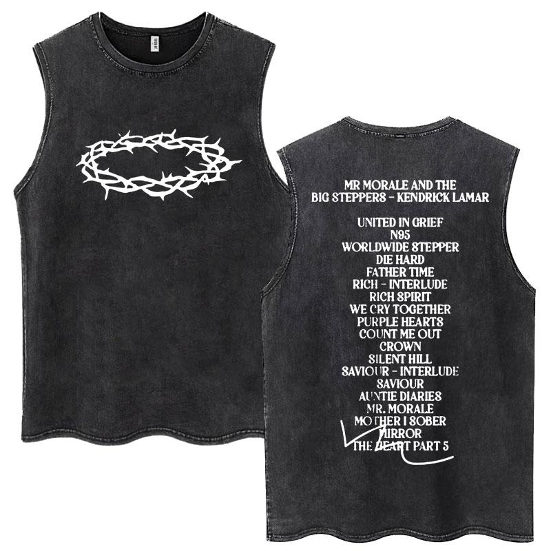Rapper Kendrick Lamar Album Washed Tank Tops Men Women Trendy Hip Hop Sleeveless T-shirts Cotton Oversized Casual T Shirt 2XL
Rapper Kendrick Lamar Album Washed Tank Tops Men Women Trendy Hip Hop Sleeveless T-shirts Cotton Oversized Casual T Shirt 2XL