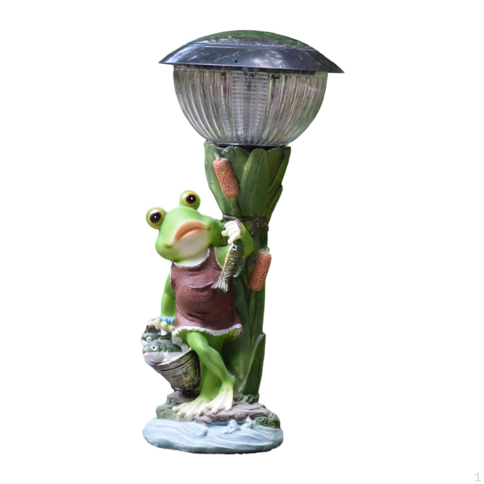 Frog Figurine Solar Light for Outdoor Yard Decoration Carrying bucket Frog
Frog Figurine Solar Light for Outdoor Yard Decoration Carrying bucket Frog