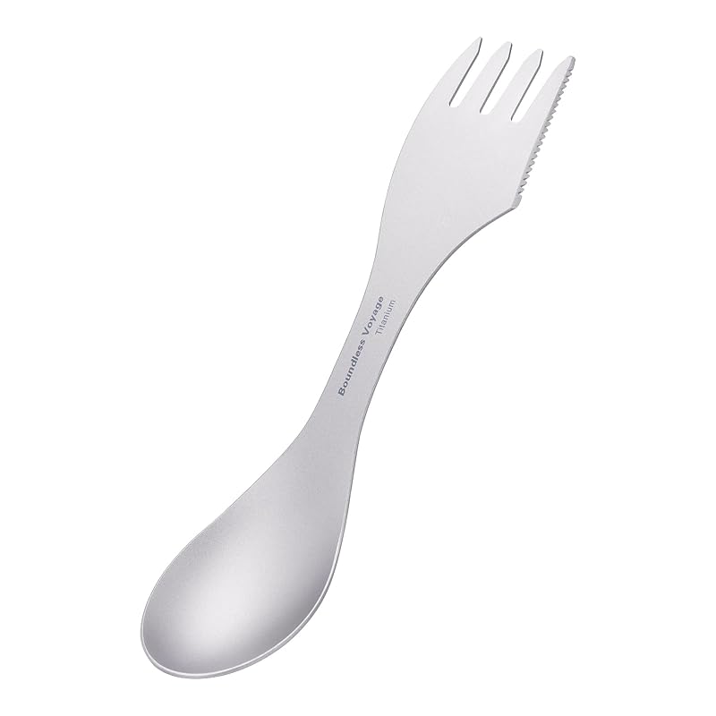Boundless Voyage titanium spoon spoke knife 3-in-1 cutlery outdoor camp barbecue tableware picnic cooking utensils integrated spoke (3in1 cutlery)
Boundless Voyage titanium spoon spoke knife 3-in-1 cutlery outdoor camp barbecue tableware picnic cooking utensils integrated spoke (3in1 cutlery)