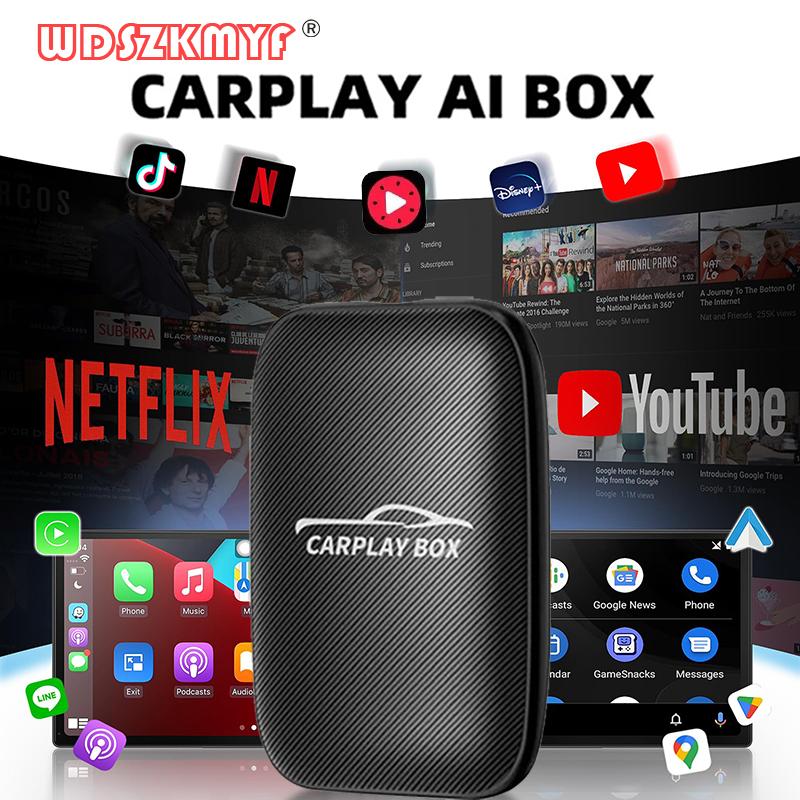 Universal Closed 4 In 1 Wired To Wireless CarPlay Android Auto Adapter TV Box Car Streaming Box Plug and Play Car Accessories
Universal Closed 4 In 1 Wired To Wireless CarPlay Android Auto Adapter TV Box Car Streaming Box Plug and Play Car Accessories