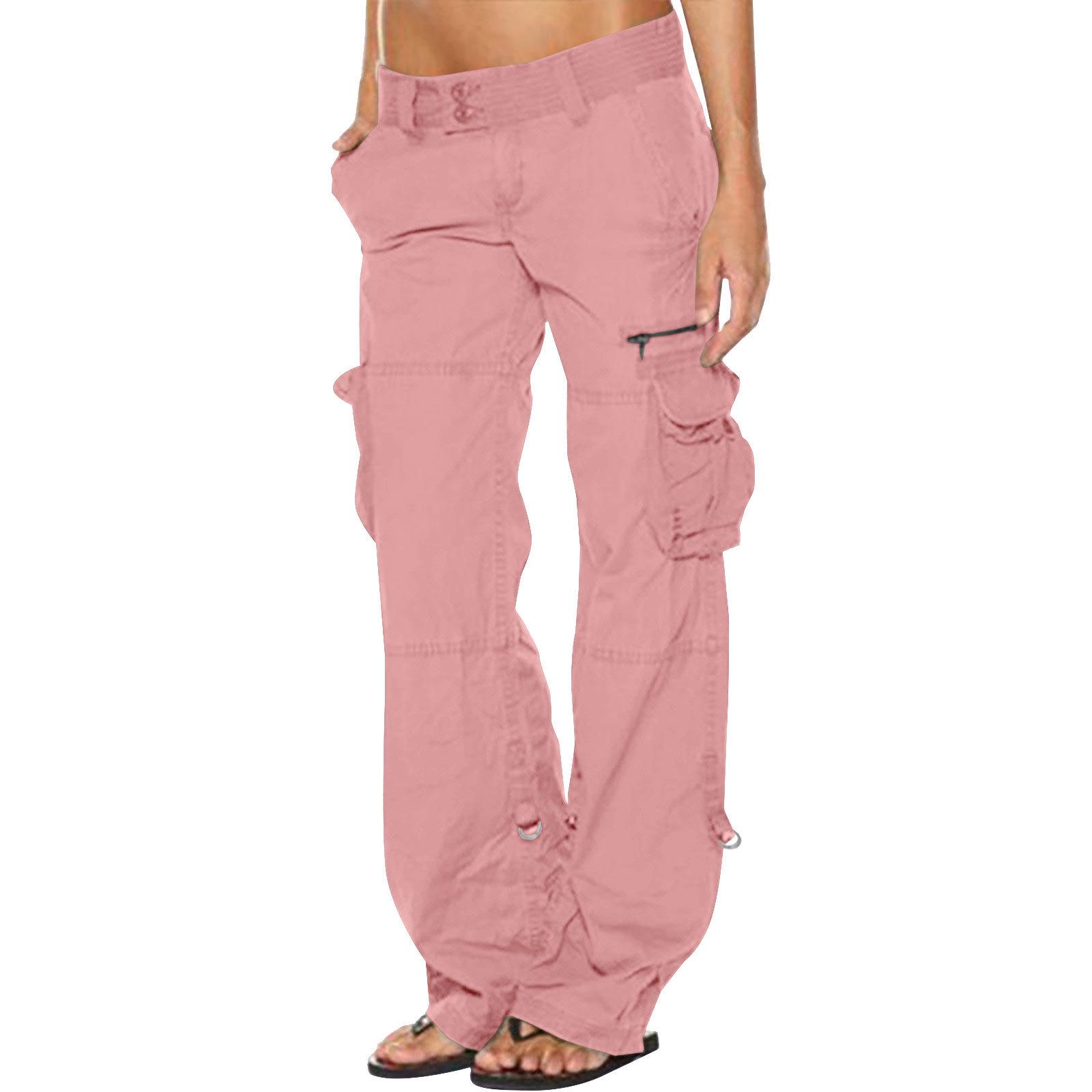 French Multi-Pocket Wide-Leg Work Pants S розовый
French Multi-Pocket Wide-Leg Work Pants S розовый
