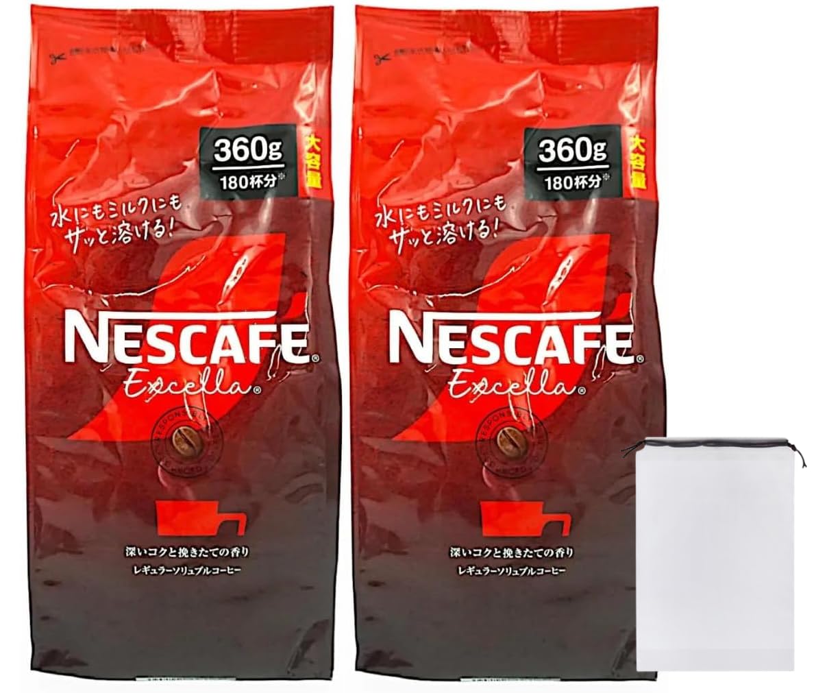 Excella Regular Soluble Coffee Commercial Refill 360 г x 2 пакета Несладкий растворимый кофе Оптовая закупка Обычный подарочный пакет Включен Срок годности
Excella Regular Soluble Coffee Commercial Refill 360 г x 2 пакета Несладкий растворимый кофе Оптовая закупка Обычный подарочный пакет Включен Срок годности