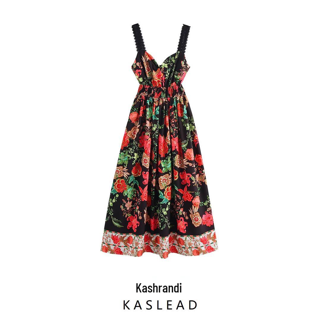 Spring 2025 Women s European & American Style Spaghetti Strap Dress with Print & Drawstring Design Extra Small
Spring 2025 Women s European & American Style Spaghetti Strap Dress with Print & Drawstring Design Extra Small