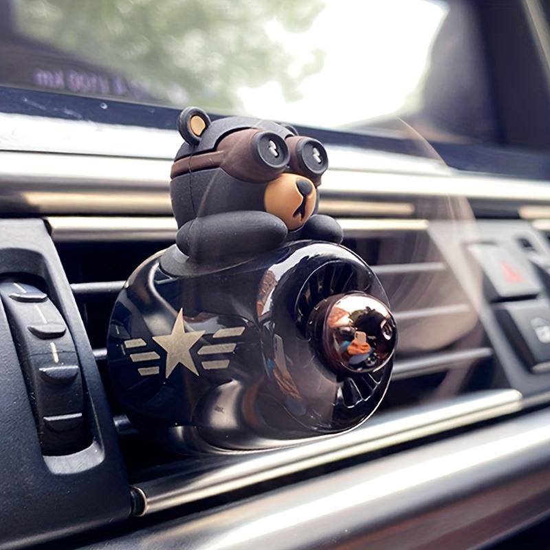 Освежитель воздуха для автомобиля Black Bear Pilot с вращающимся пропеллером, магнитный диффузор для автомобильного дефлектора, симпатичное украшение для автомобиля в виде медведя с вариантами источников аромата
Освежитель воздуха для автомобиля Black Bear Pilot с вращающимся пропеллером, магнитный диффузор для автомобильного дефлектора, симпатичное украшение для автомобиля в виде медведя с вариантами источников аромата