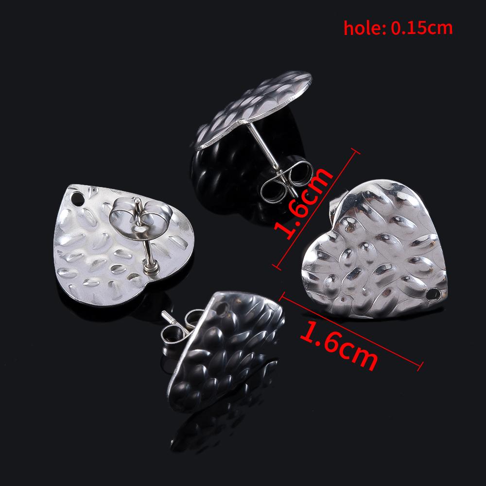 10pcs Geometric Stainless Steel Matte Round Heart Square Stud Earrings Women Earring Base Jewelry Making DIY Punk Accessories
10pcs Geometric Stainless Steel Matte Round Heart Square Stud Earrings Women Earring Base Jewelry Making DIY Punk Accessories