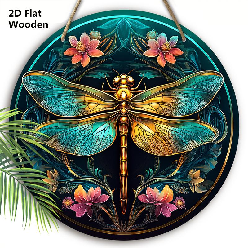 Vintage Wooden Sign with Dragonfly & Flowers Pattern - Artistic Round Ornament for Front Door, Wall Hanging Decor - Ideal Home Hanging Decor 20cm/7.87in зелёный
Vintage Wooden Sign with Dragonfly & Flowers Pattern - Artistic Round Ornament for Front Door, Wall Hanging Decor - Ideal Home Hanging Decor 20cm/7.87in зелёный