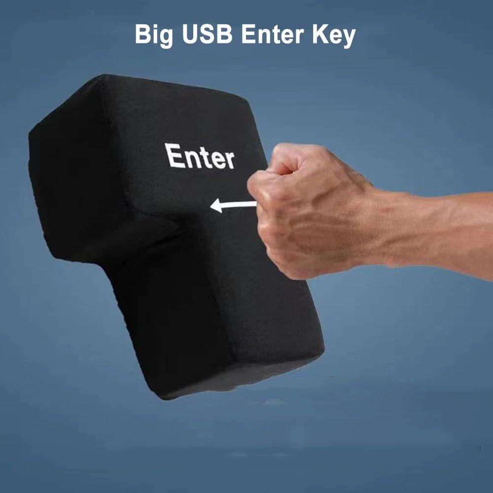 М яка подушка Велика клавіша введення USB-клавіатура комп ютера Клавіша введення USB-кнопка вентиляційного отвору для програматора рожевий
М яка подушка Велика клавіша введення USB-клавіатура комп ютера Клавіша введення USB-кнопка вентиляційного отвору для програматора рожевий
