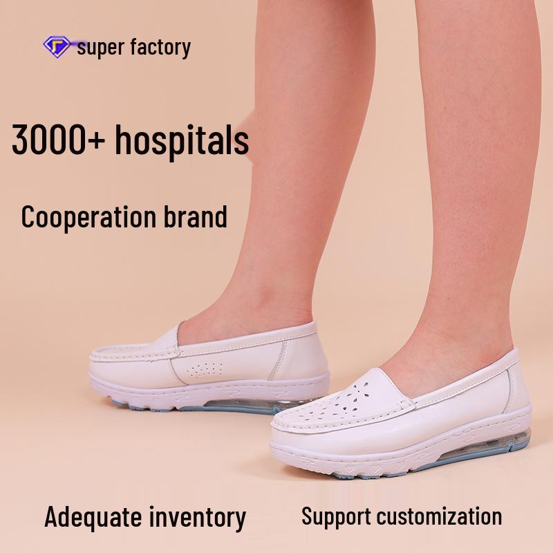 Women s Genuine Leather Nursing Shoes with Air Cushion, Soft Sole, Anti-Slip, Odor-Resistant, Breathable, White Flat Bottom. 34
Women s Genuine Leather Nursing Shoes with Air Cushion, Soft Sole, Anti-Slip, Odor-Resistant, Breathable, White Flat Bottom. 34