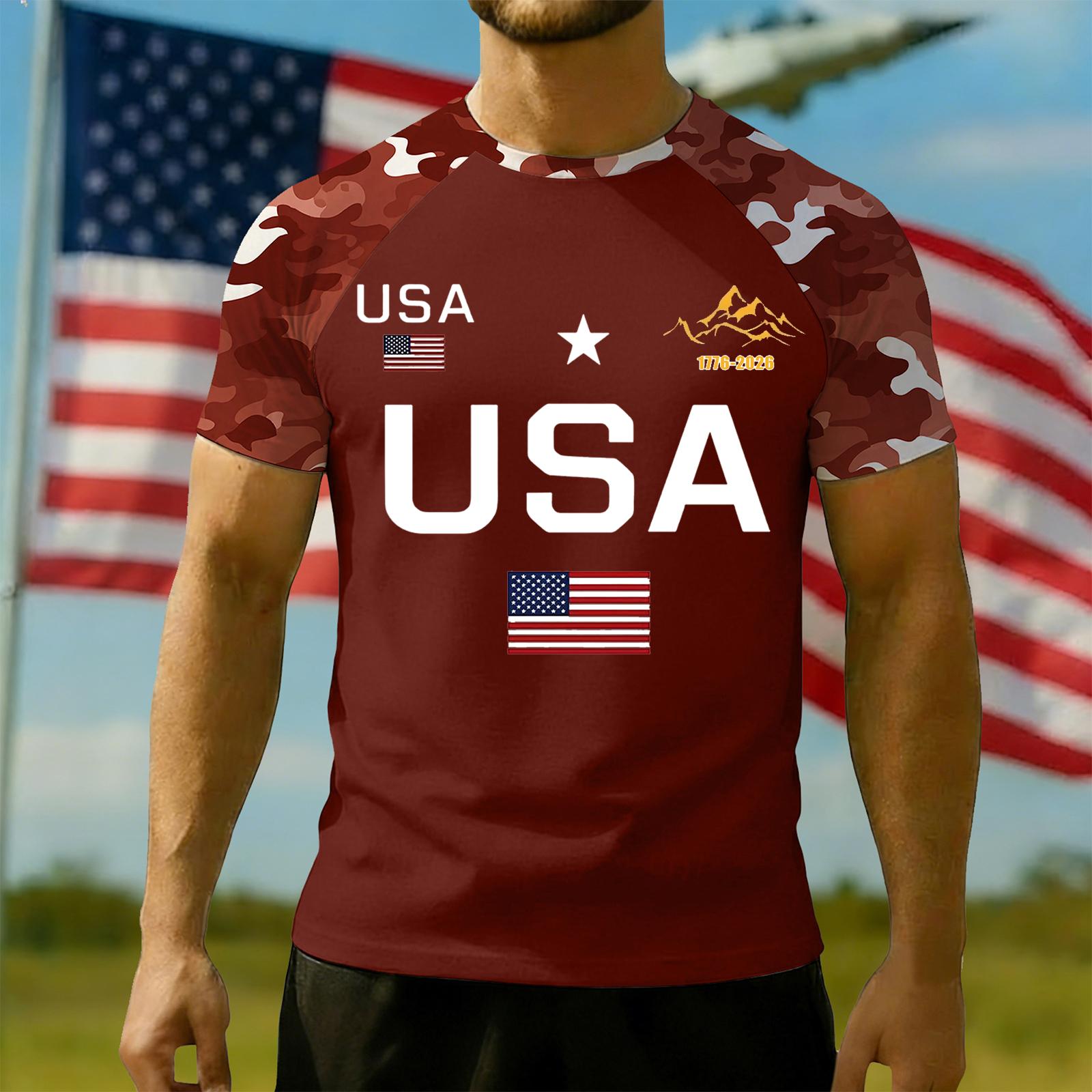 Men s Casual Independence Day Printed Round Neck T-shirt XL червоний
Men s Casual Independence Day Printed Round Neck T-shirt XL червоний