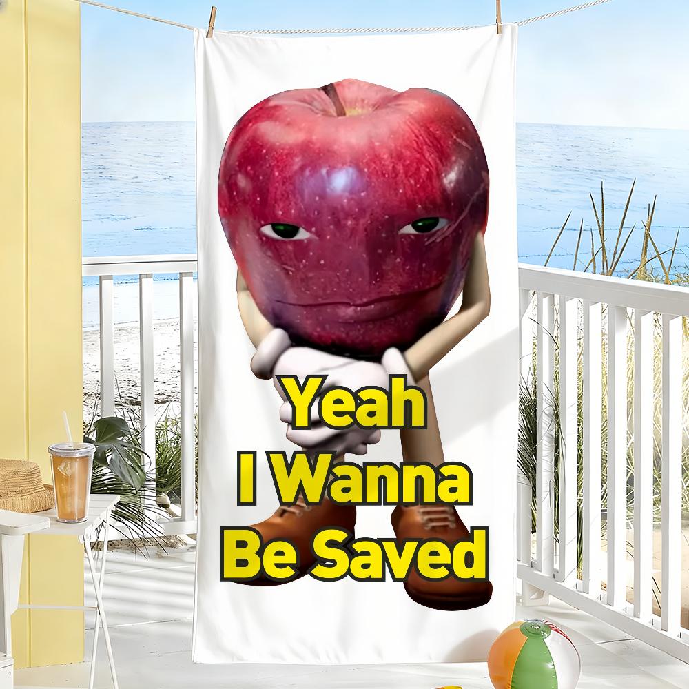 Apple with Face Meme Towel Soft Pool Gift For Travel Gym Shower Camping Quick Dry Sports Large Beach Towels W40*H60(CM)
Apple with Face Meme Towel Soft Pool Gift For Travel Gym Shower Camping Quick Dry Sports Large Beach Towels W40*H60(CM)
