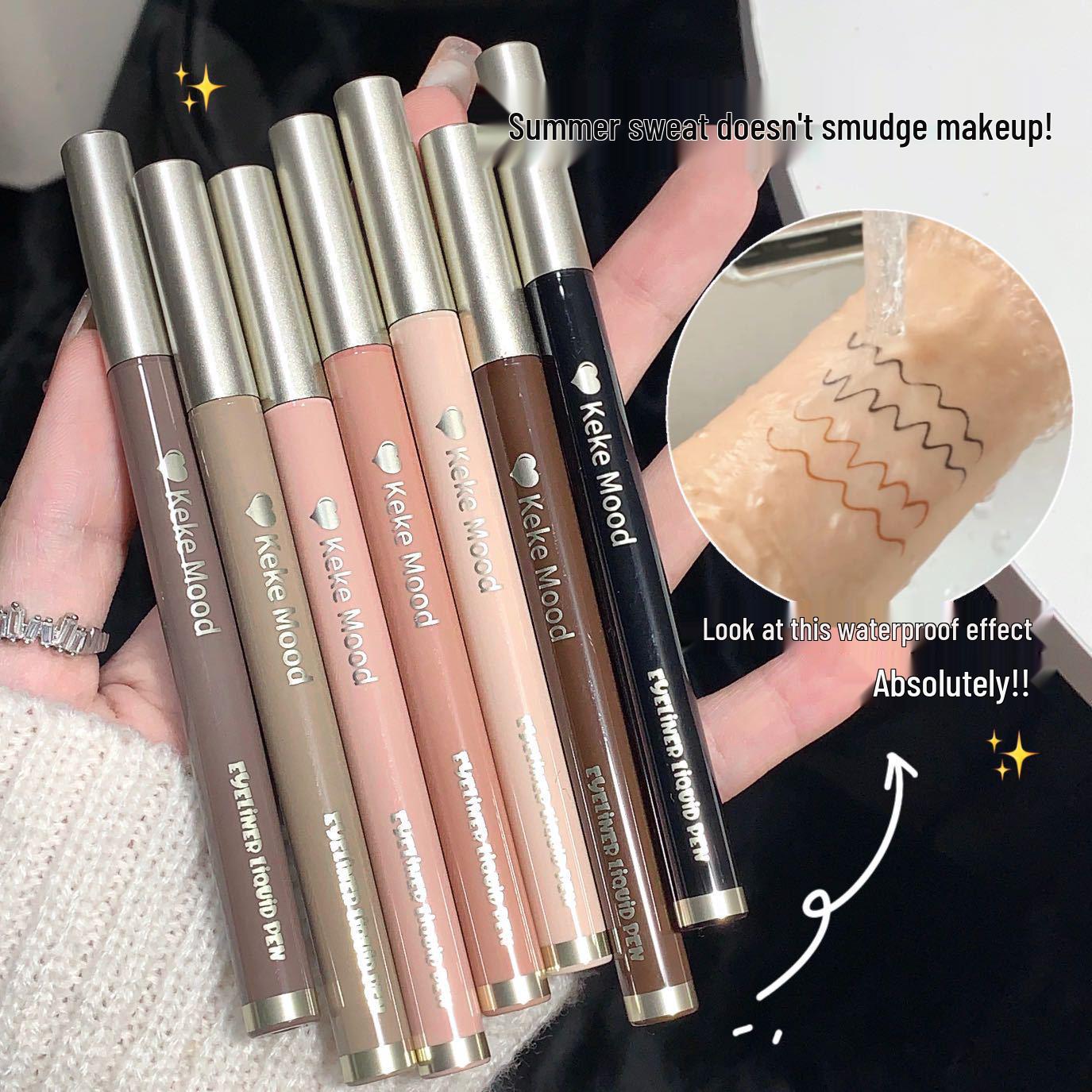 Kekemood Ultra-Fine Waterproof Smudge-Proof Liquid Eyeliner for Beginners with Long-Lasting Natural Aegyo-Sal Pencil.
Kekemood Ultra-Fine Waterproof Smudge-Proof Liquid Eyeliner for Beginners with Long-Lasting Natural Aegyo-Sal Pencil.