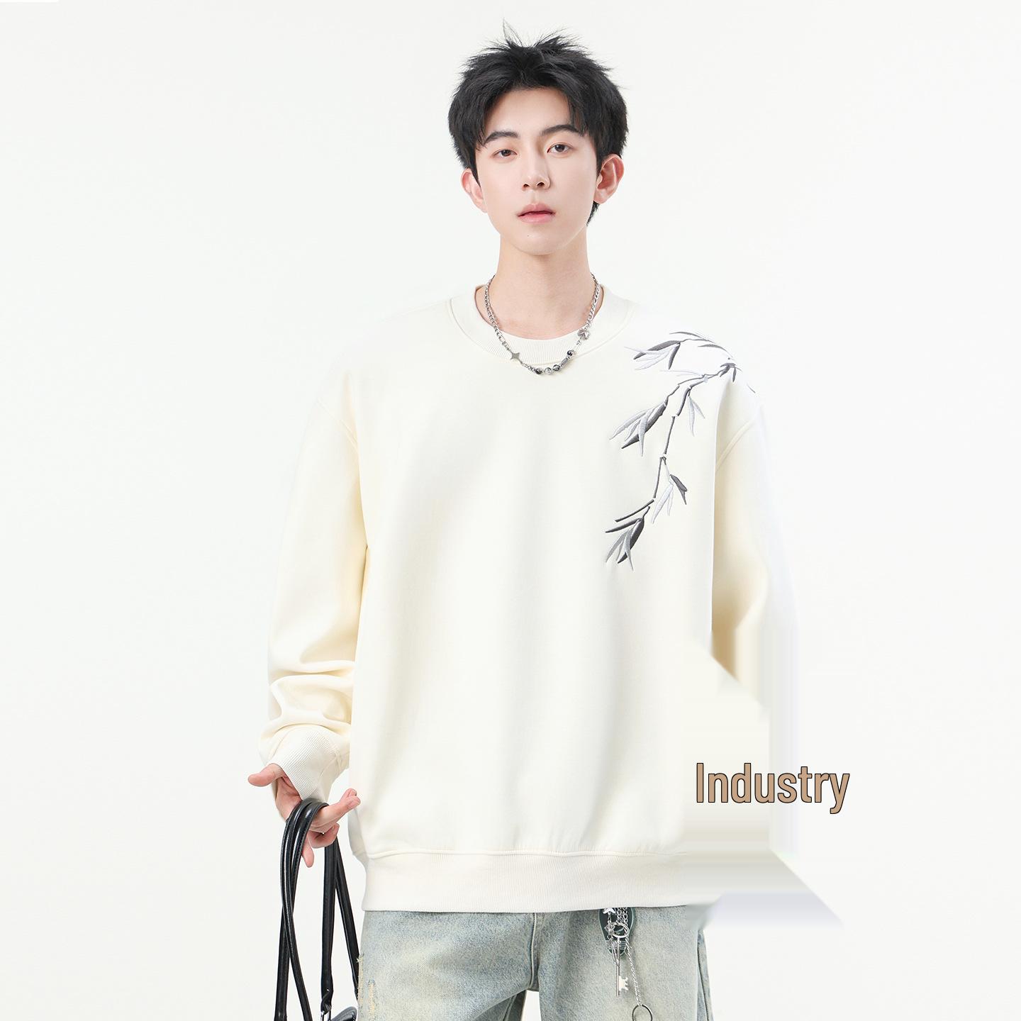 Men s Thickened Warm Velvet Hoodie - New Chinese Style Embroidered, Loose Drop Shoulder Long Sleeve for Autumn and Winter XL (135-155 jin)
Men s Thickened Warm Velvet Hoodie - New Chinese Style Embroidered, Loose Drop Shoulder Long Sleeve for Autumn and Winter XL (135-155 jin)