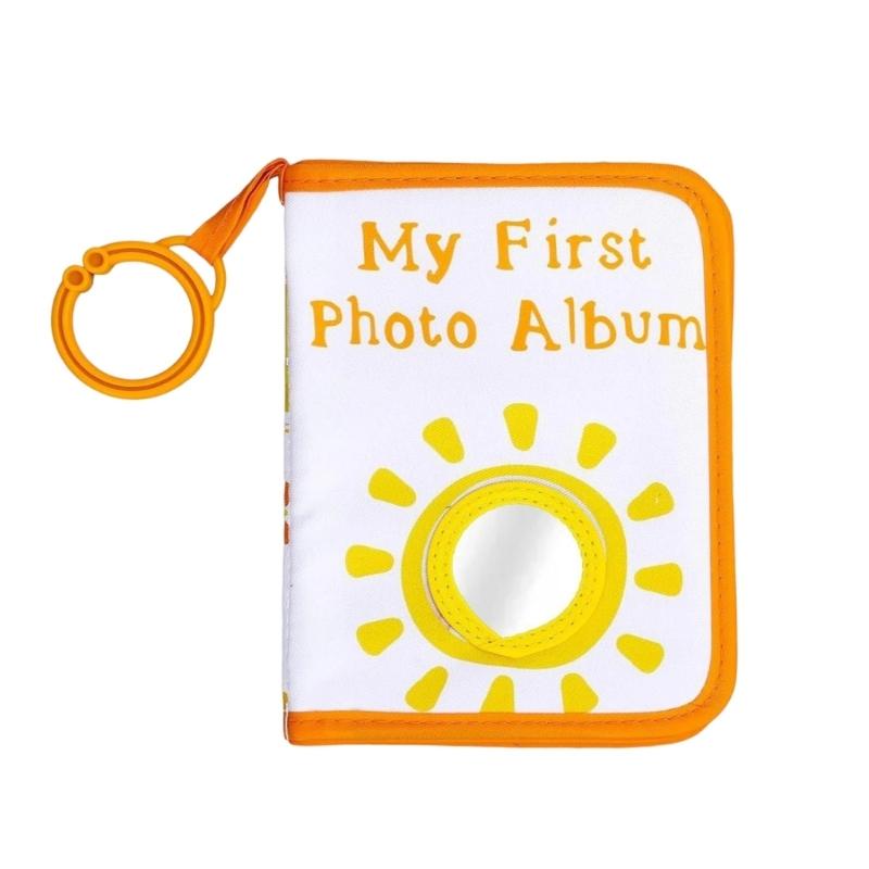 Smiling Sun Baby First Photo Album Fabric Cover Keepsakes Memory Picture Book with Safety Mirror and Teething Rings 1
Smiling Sun Baby First Photo Album Fabric Cover Keepsakes Memory Picture Book with Safety Mirror and Teething Rings 1