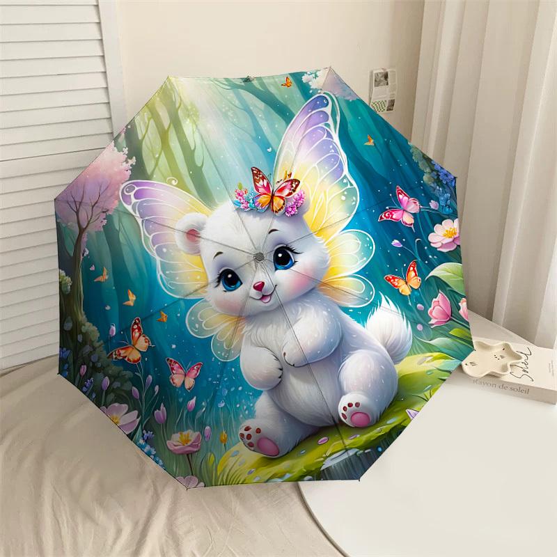 1PC Butterfly Forest Automatic Open/Close Umbrella with Windproof, 8-Rib Sturdy Canopy, Durable Ribs, Fashionable Design, Outdoor Accessory, Fun Prin,
1PC Butterfly Forest Automatic Open/Close Umbrella with Windproof, 8-Rib Sturdy Canopy, Durable Ribs, Fashionable Design, Outdoor Accessory, Fun Prin,