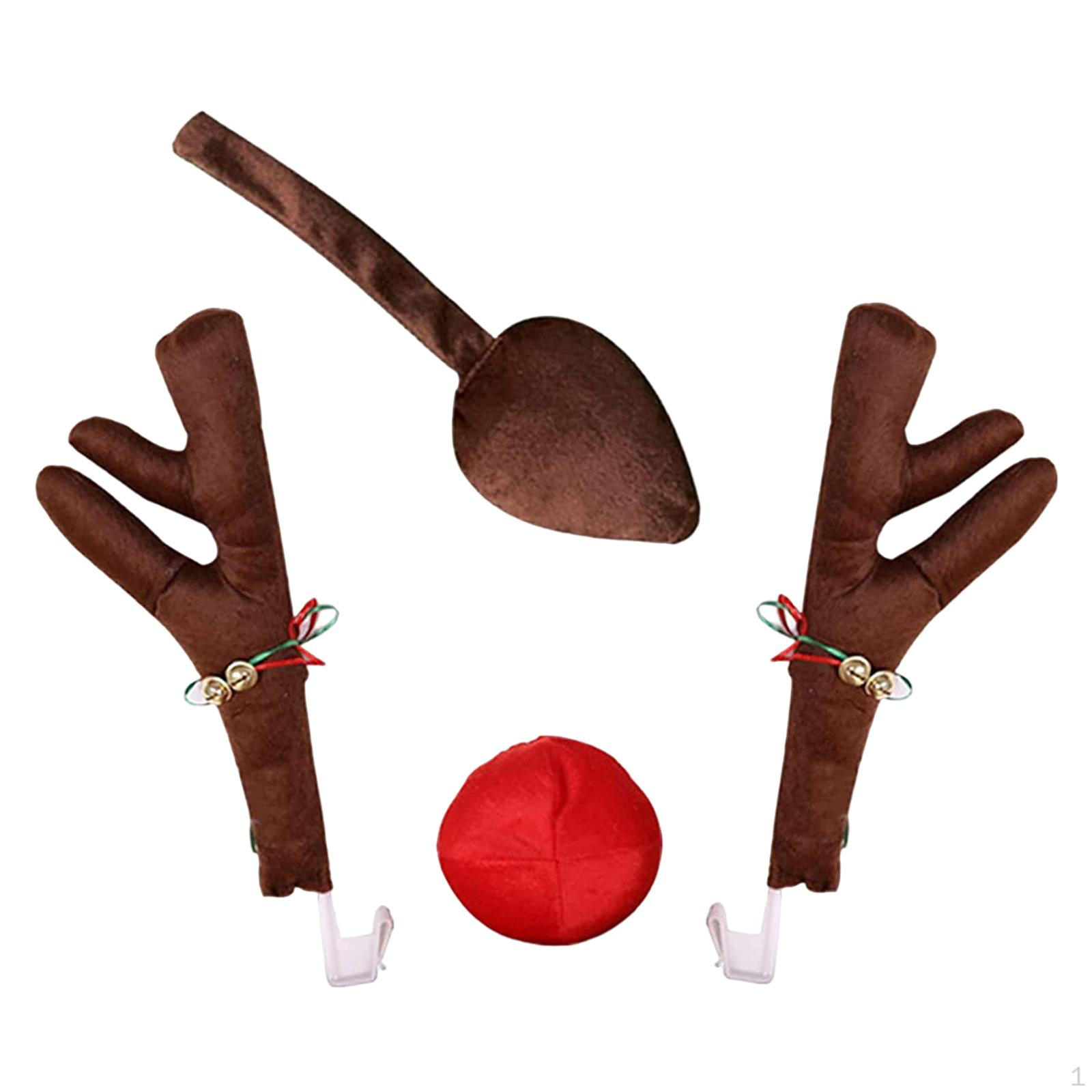 Christmas Reindeer Antlers Car Decoration Kit Party Accessory for Truck Van
Christmas Reindeer Antlers Car Decoration Kit Party Accessory for Truck Van