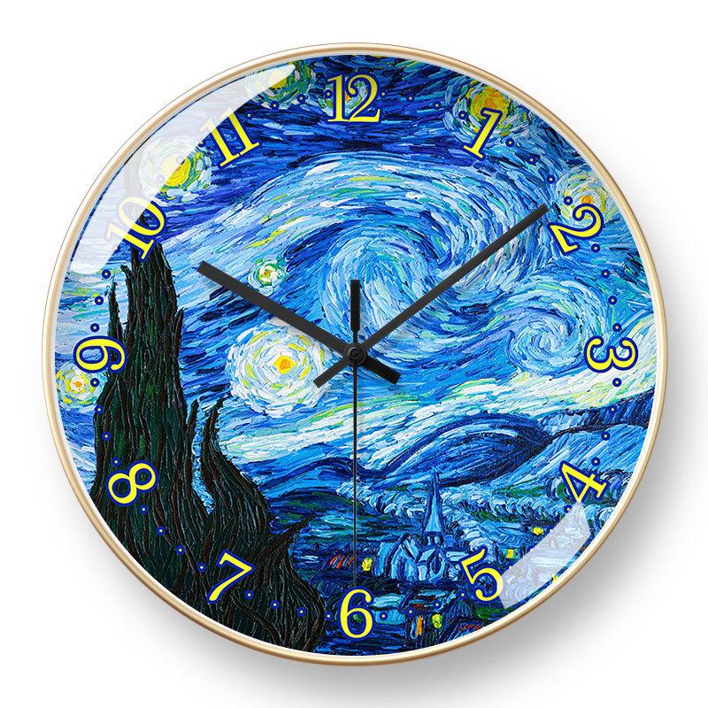 Van Gogh Artistic Wall Clock - Starry Sky & Apricot Blossom Design with Auto Time-Setting for Living Room 8 inches
Van Gogh Artistic Wall Clock - Starry Sky & Apricot Blossom Design with Auto Time-Setting for Living Room 8 inches