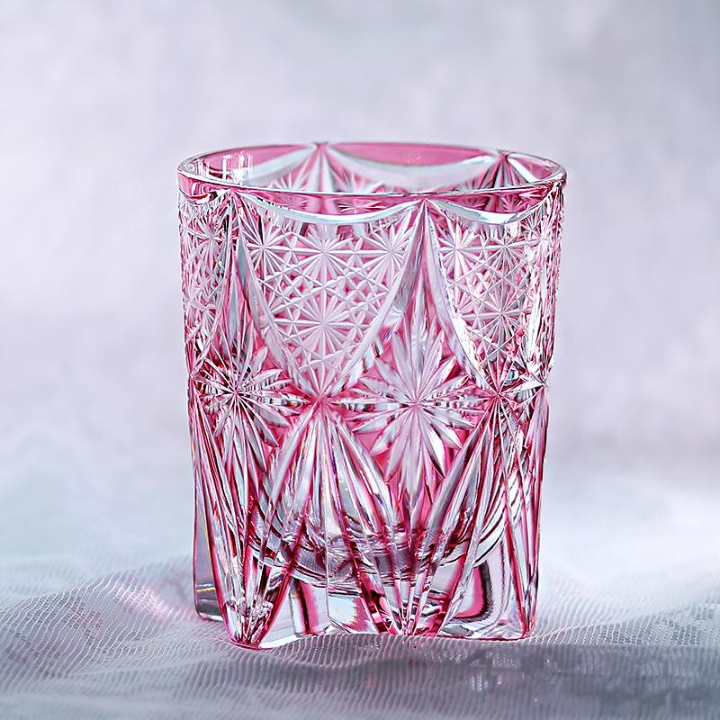 Handmade Luxury Gold Pink Edo Kiriko Whisky Tumbler Japanese Style Rocks Glass For Scotch Bourbon Old Fashioned 240ML-260ML
Handmade Luxury Gold Pink Edo Kiriko Whisky Tumbler Japanese Style Rocks Glass For Scotch Bourbon Old Fashioned 240ML-260ML
