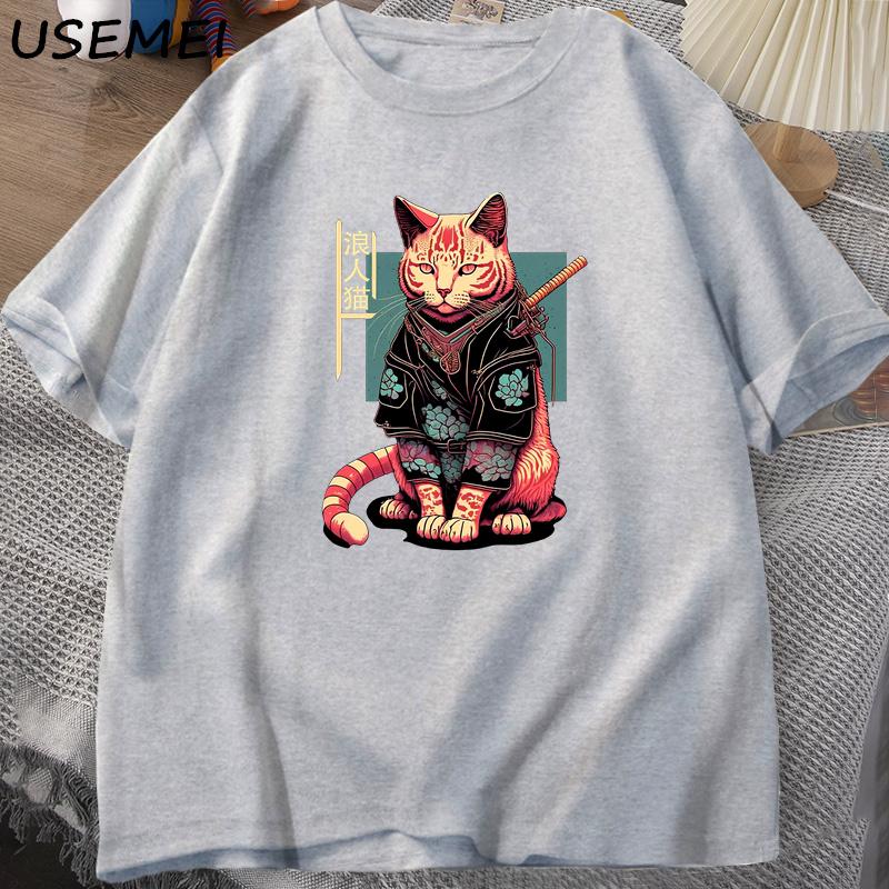 Japanese Samurai Cat Tattoo Graphic T Shirt Kawaii Ninja Cat TShirt Print Cotton Short Sleeve Tshirt Unisex Clothing Top Camisetas 4XL
Japanese Samurai Cat Tattoo Graphic T Shirt Kawaii Ninja Cat TShirt Print Cotton Short Sleeve Tshirt Unisex Clothing Top Camisetas 4XL