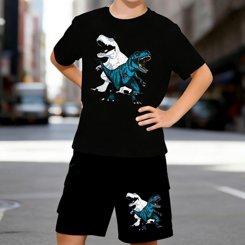Boys 2 Piece Cute Dinosaur Printed Outfit, Short Sleeve T-Shirt and Shorts Set for Kids Age 5-14,Black and White Sporty Casual Summer Clothes 5-6 Years чёрный
Boys 2 Piece Cute Dinosaur Printed Outfit, Short Sleeve T-Shirt and Shorts Set for Kids Age 5-14,Black and White Sporty Casual Summer Clothes 5-6 Years чёрный