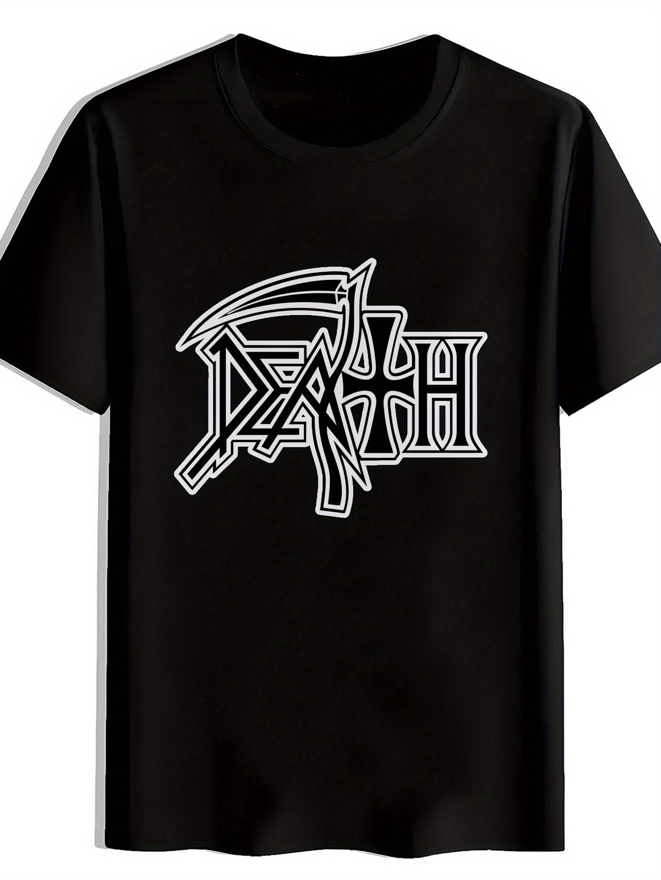 Vintage Rock Band Graphic T-shirt - Death Print Short Sleeve Round Neck Summer Tee XXXXL
Vintage Rock Band Graphic T-shirt - Death Print Short Sleeve Round Neck Summer Tee XXXXL