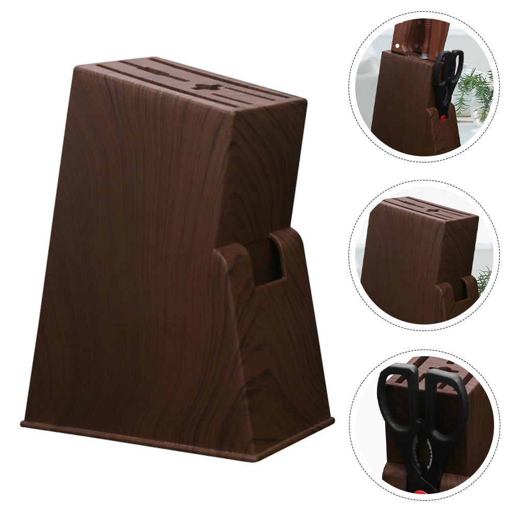 Knife Holder Storage Box For Scissors Kitchenware With Flat Bottom Design Imitation Wood Grain Tool Rack Desktop Shelf 20.5x15.5cm коричневый
Knife Holder Storage Box For Scissors Kitchenware With Flat Bottom Design Imitation Wood Grain Tool Rack Desktop Shelf 20.5x15.5cm коричневый
